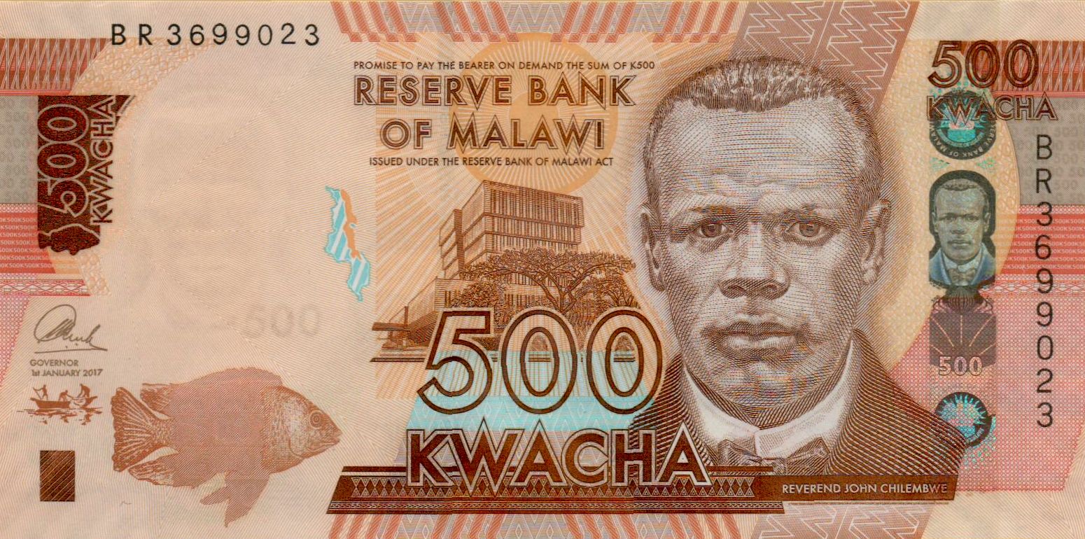 Malawi 500 2017 UNC P-66/b